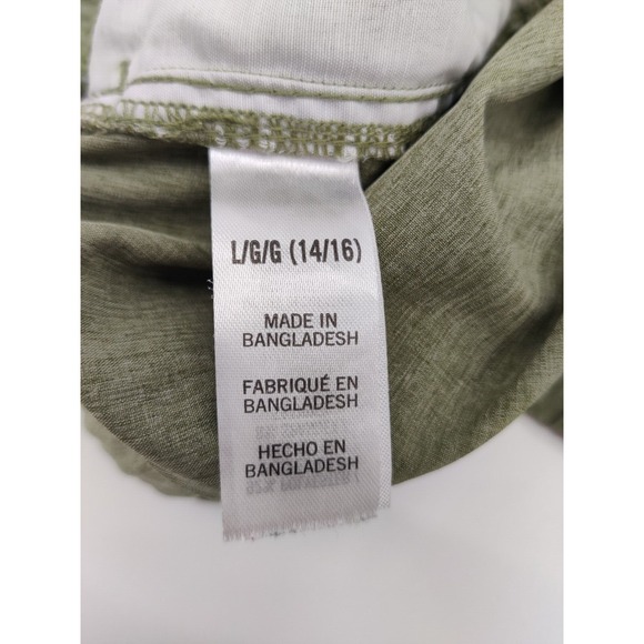 Lucky Brand Boys Shorts‎ Olive Green Elastic Waist Casual Size L 14/16 - Picture 8 of 16